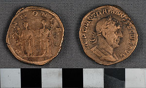 Thumbnail of Coin: Roman Empire, Sestertius (1919.63.1296)