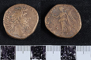 Thumbnail of Coin: Dupondius of Lucius Verus (1919.63.1305)