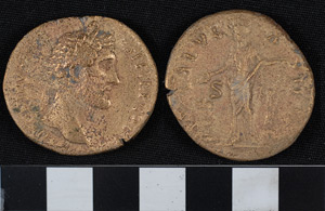 Thumbnail of Coin: Sestertius of Antoninus Pius (1919.63.1330)
