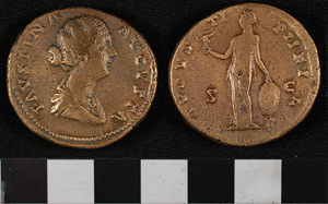 Thumbnail of Coin: Sestertius of Faustina II (1919.63.1348)