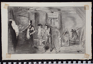 Thumbnail of Etching: "The Forge" (1952.02.0001)