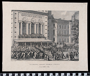 Thumbnail of Print:  Le Peuple Faisant Fermer de Trianon (1963.01.0061)