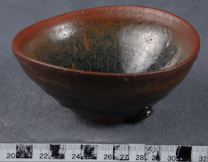 Thumbnail of Reproduction: Sung Dynasty-Style Chien Yao Tea Bowl (1969.07.0001B)