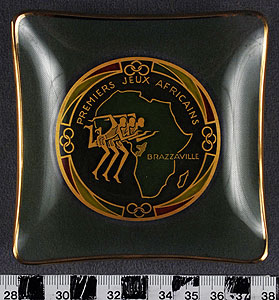 Thumbnail of Commemorative Ashtray: "Premiers Jeux Africains" (1977.01.1680)