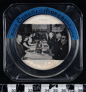 Thumbnail of Commemorative Ashtray: Corral de la Moreria, Madrid, Spain (1977.01.1681)