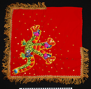 Thumbnail of Child’s Devil Dance Costume, Diablada Festival Costume, Cape (2008.04.0001C)