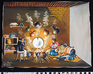 Thumbnail of Painting: Kitchen Interior (2008.16.0003)