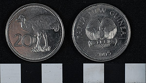 Thumbnail of Coin: Papua New Guinea, 20 Toea (2008.18.0016)