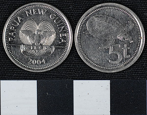 Thumbnail of Coin: Papua New Guinea, 5 Toea  (2008.18.0029)