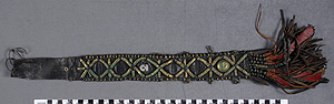 Thumbnail of Leatherwork Beaded Band with Fringe, Dedo? (2008.22.0147)