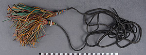 Thumbnail of Two Leather Tassels on a Cord (2008.22.0155)
