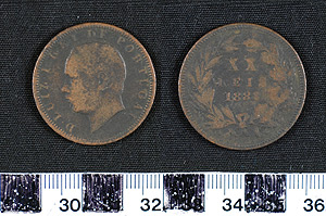 Thumbnail of Coin: Portugal, 20 Reis (2008.22.0246)