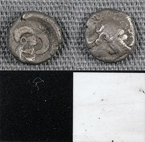 Thumbnail of Coin: Ancient Greece, Athens, 3/4 Obol (1900.63.0653)