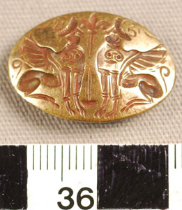 Thumbnail of Brass Reproduction of Minoan Signet Ring (1901.04.0008)