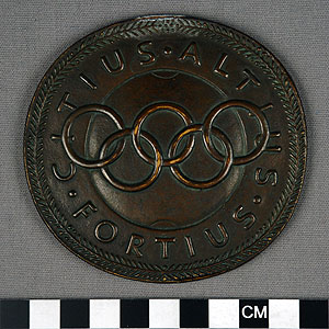 Thumbnail of Commemorative Olympic Medallion: 1930 Internationaler Olympischer Kongress (1901.14.0002)