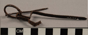 Thumbnail of Probe and Tweezers on Ring (1914.05.0150)