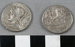 Thumbnail of Coin: Roman Republic, Denarius (1919.63.0103)