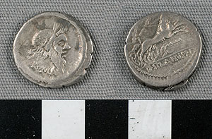 Thumbnail of Coin: Roman Republic, Denarius (1919.63.0765)