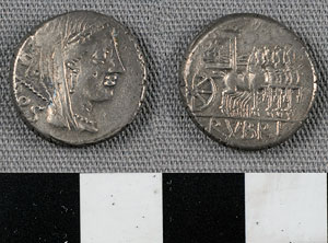 Thumbnail of Coin: Roman Republic, Denarius (1919.63.0815)