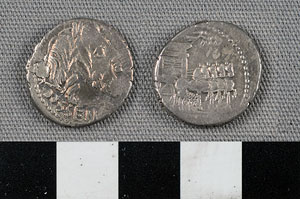 Thumbnail of Coin: Roman Republic, Denarius (1919.63.0828)