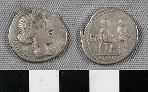 Thumbnail of Coin: Roman Republic, Denarius (1919.63.0877)