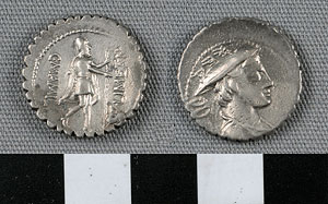 Thumbnail of Coin: Roman Republic, Denarius (1919.63.0897)