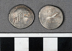 Thumbnail of Coin: Roman Republic, Denarius (1919.63.0934)