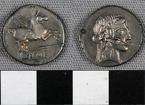 Thumbnail of Coin: Roman Republic, Denarius (1919.63.1090)