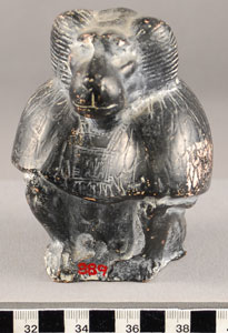 Thumbnail of Plaster Cast of Votive Figure: Thoth (1948.01.0038)