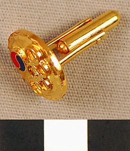 Thumbnail of Commemorative Olympic Cuff Link (1977.01.0193A)