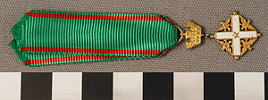 Thumbnail of Medal: Order of Merit of the Italian Republic, Grand Officer Badge (1977.01.0202)