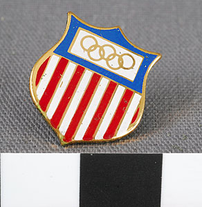 Thumbnail of Commemorative Olympic Pin: American Emblem  (1977.01.0210B)