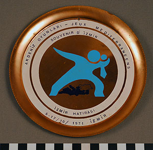 Thumbnail of Commemorative Plate: Jeux Meditérranéens at Izmir (1977.01.0250)