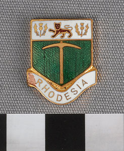 Thumbnail of Escutcheon Plaque: Rhodesia (1977.01.0253B)