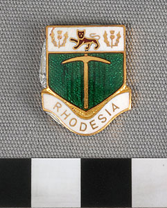 Thumbnail of Escutcheon Plaque: Rhodesia (1977.01.0254B)