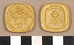 Thumbnail of Commemorative Olympic Medallion: Wrestling, Canadian Olympic Association at the 1972 Munich Olympiad (1977.01.0266K)
