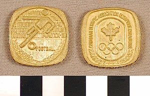 Thumbnail of Commemorative Olympic Medallion: Soccer, Canadian Olympic Association at the 1972 Munich Olympiad (1977.01.0266L)