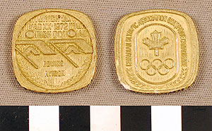 Thumbnail of Commemorative Olympic Medallion: Rowing, Canadian Olympic Association at the 1972 Munich Olympiad (1977.01.0266N)