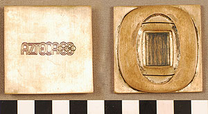 Thumbnail of Commemorative Olympic Plaque: "Azteca" (1977.01.0371D)