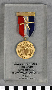 Thumbnail of Commemorative Medal: "U.S. Biathlon Team" (1977.01.0499)