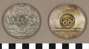 Thumbnail of Olympic Commemorative Medallion: "Polski Komitet Olimpijski, Meksyk, Grenoble 1968"  (1977.01.0523A)