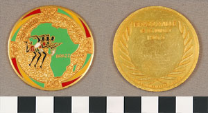 Thumbnail of Commemorative Medallion: "Premiers Jeux Africains" (1977.01.0535)