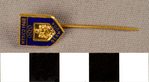 Thumbnail of Commemorative Lapel Pin for XIX Summer Olympics in Mexico City: Bermuda" (1977.01.0545D)