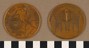 Thumbnail of Commemorative Medallion: "Third Pan American Games" (1977.01.0549B)