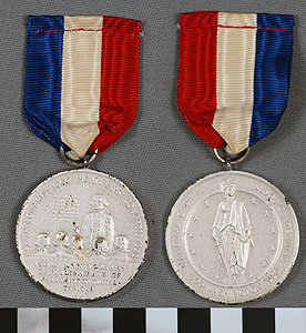Thumbnail of Commemorative Medallion:  "National Capital Sesquicentennial, 1800 Washington 1950" (1977.01.0577)
