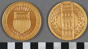Thumbnail of Olympic Commemorative Medallion: "United States Olympic Committee" (1977.01.0580)