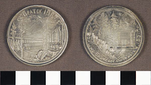 Thumbnail of Commemorative Medallion: Construction of Bratsk, Siberia Power Plant (1977.01.0585)