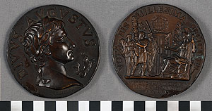 Thumbnail of Commemorative Medallion: Bimillennial of Emperor Augustus (1977.01.0588)