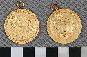 Thumbnail of Commemorative Medal: "1965 20th Gifu Kokutai Cormorant Fishing" (1977.01.0614)