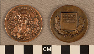 Thumbnail of Commemorative Medallion: "Uzvaretajam Balva, Latvijas Meistara Sacikstes" (1977.01.0617)
